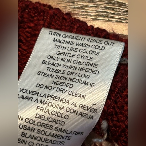 U.S. POLO ASSN. Red and White Stripe Sweater women’s large v neck pullover - Picture 13 of 16